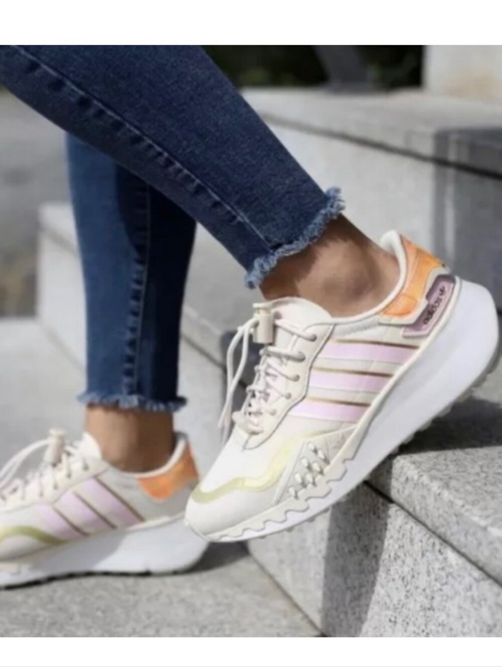 Adidas Choigo Women’s Shoes Size 8 Wonder White Clear Pink Cloud White H00667 53